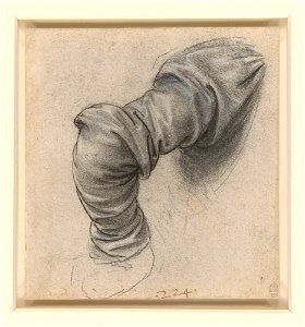 Leonardo da Vinci - RCIN 912546, The arm of St Peter c.1495