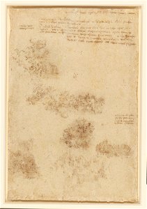 Leonardo da Vinci - RCIN 912388, v, Apocalyptic scenes, with notes c.1517-18