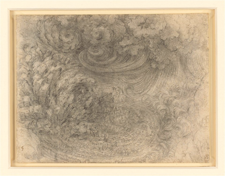 Leonardo da Vinci - RCIN 912378, A deluge c.1517-18