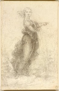 Leonardo da Vinci - RCIN 912581, A woman in a landscape c.1517-18