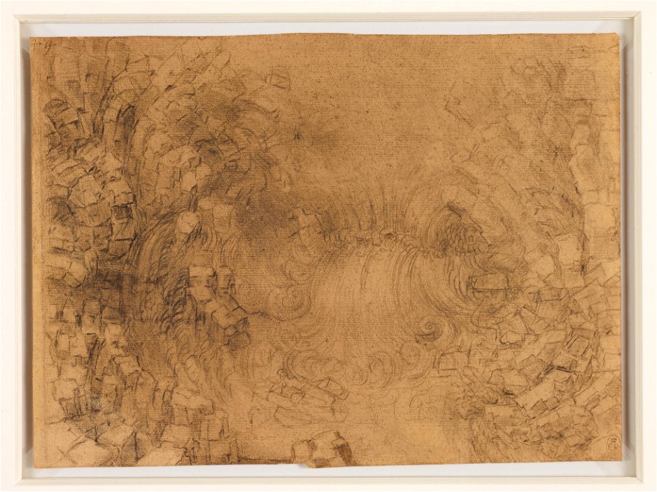 Leonardo da Vinci - RCIN 912381, A deluge c.1517-18