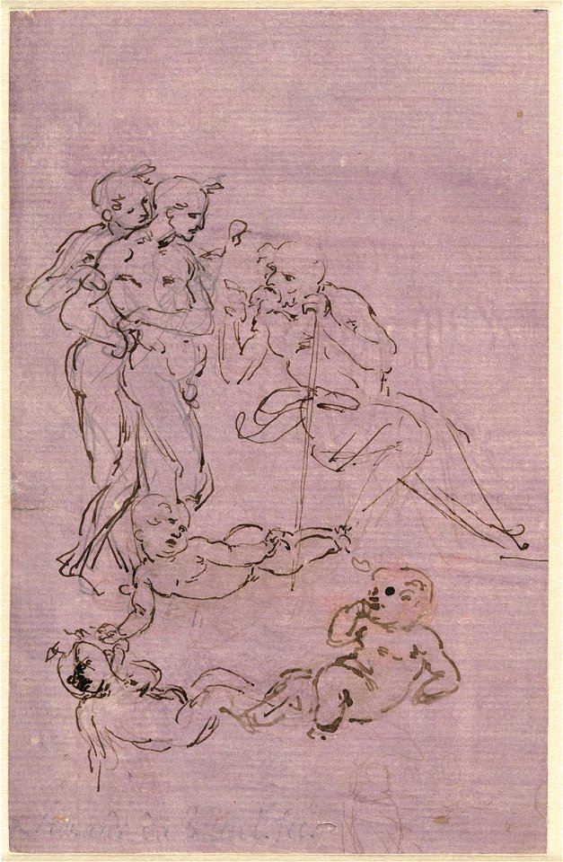 Leonardo da Vinci - Studien zu einer Anbetung der Hirten, um 1480, 21488