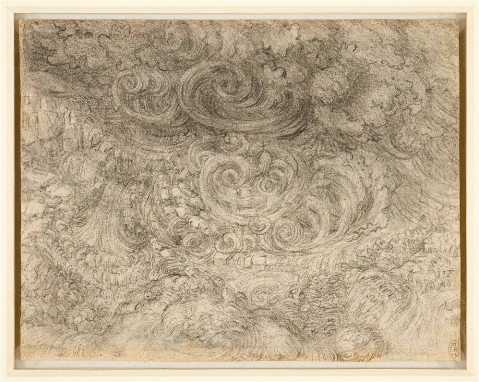 Leonardo da Vinci - RCIN 912382, A deluge c.1517-18