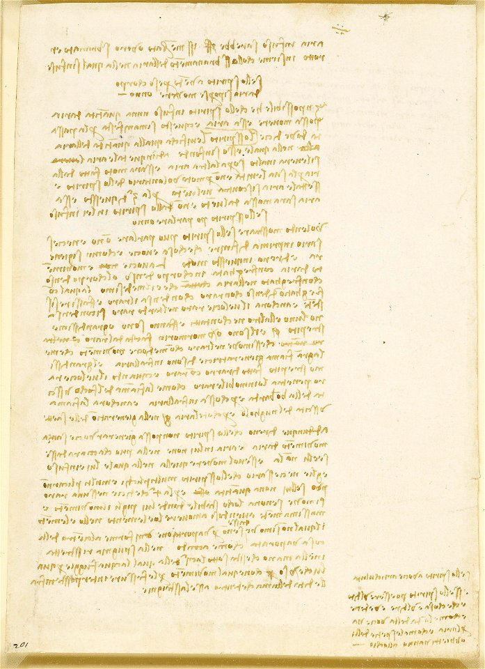 Leonardo da Vinci - RCIN 919047, Verso Notes on spirits c.1508