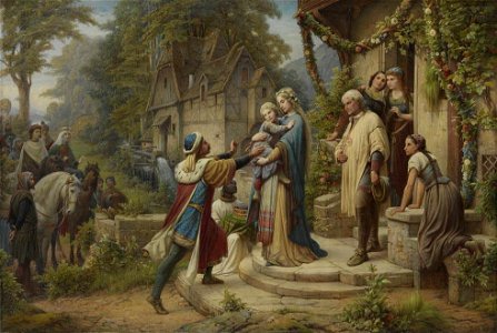 Leopold Bode - Die Sage von Pippin und Bertha (Triptychon, Mittelteil) - 11591 - Bavarian State Painting Collections