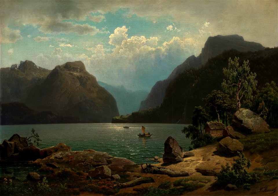 Leonhard Rausch (1813-95) - View of a Lake - RCIN 403844 - Royal Collection
