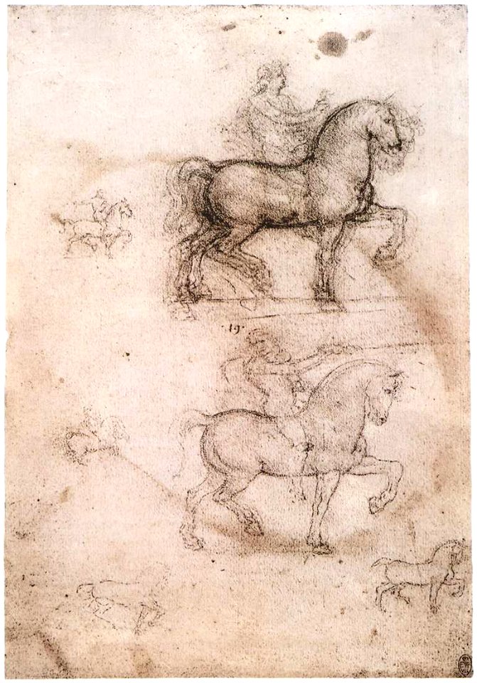 Leonardo da vinci, Equestrian monument
