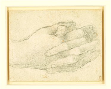 Leonardo da Vinci - RCIN 912543, The hands of St John in the Last Supper c.1495