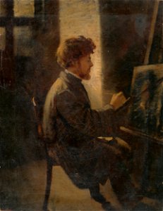 Leopold Horovitz - Painter at Work - O 1430 - Slovak National Gallery