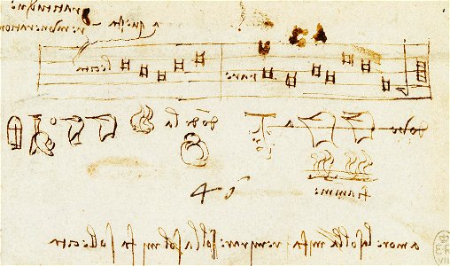 Leonardo da Vinci - RCIN 912697, Pictographs c.1487-90