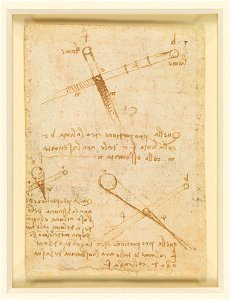Leonardo da Vinci - RCIN 912635, Verso Studies of optics c.1493-4