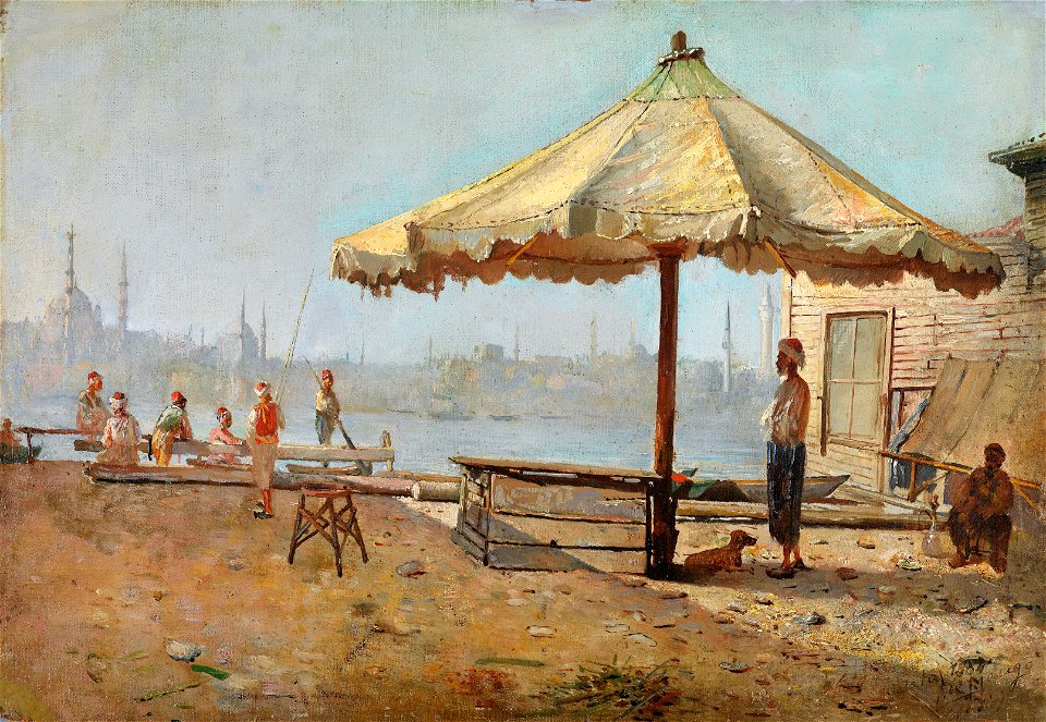 Leonardo De Mango Am Goldenen Horn 1884