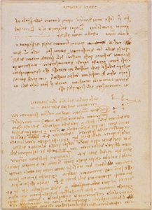 Leonardo da Vinci - RCIN 919041, Notes on the treatise on anatomy, and the teeth c.1508