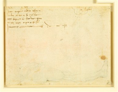Leonardo da Vinci - RCIN 912632, Verso A fragment of a page from a ledger from Milan Cathedral c.1488-90