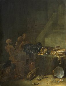 Leonhard Bramer, , Kunsthistorisches Museum Wien, Gemäldegalerie - Allegorie der Vergänglichkeit - GG 417 - Kunsthistorisches Museum