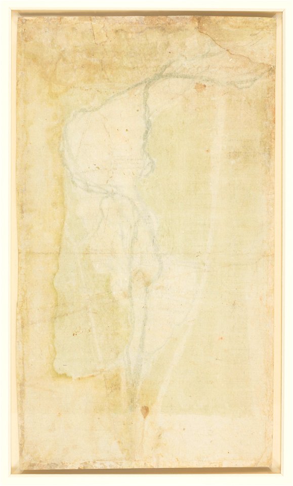 Leonardo da Vinci - RCIN 912678, v, A map of the Arno west of Florence 1504