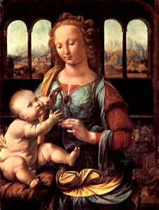 Leonardo da Vinci • Madonna of the carnation • 2024 × 2677 • 1.91 MB