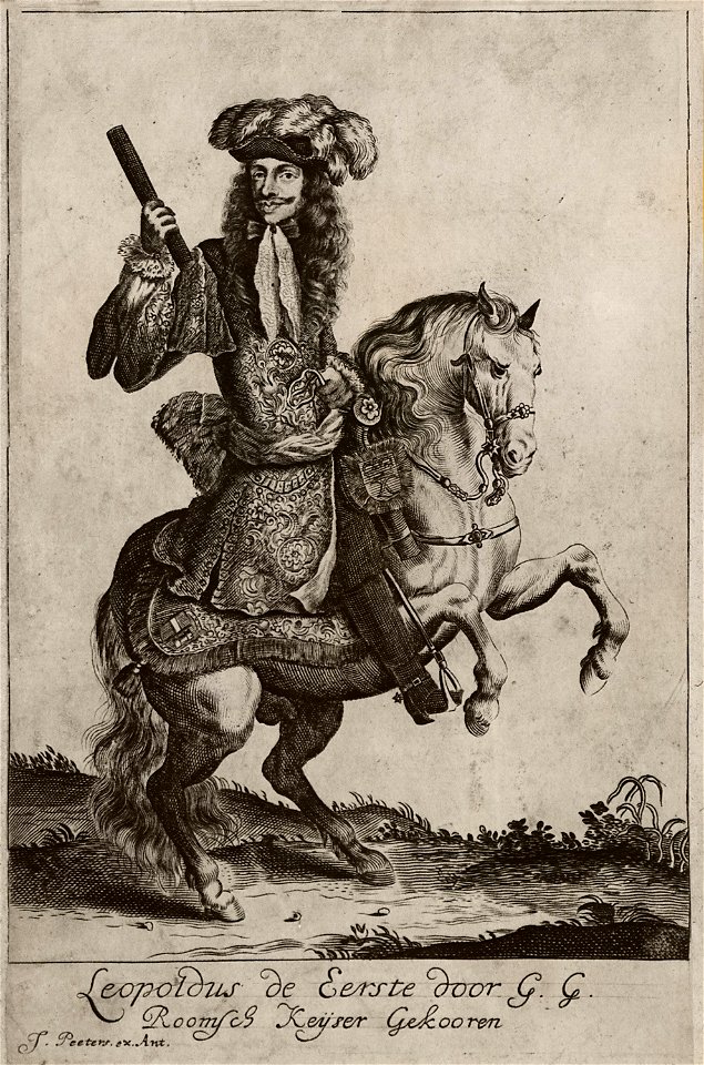 Leopoldus de Eerste door G G Roomscs Keyser Gekooren - Peeters Jacob - 1686