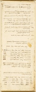 Leonardo da Vinci - RCIN 919141, Verso Notes on mechanics c. 1506-10