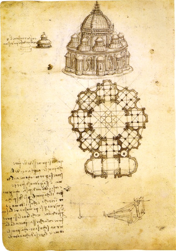 Leonardo da vinci, Institut de France, Manoscritto B, c. 95r