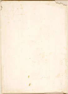 Leonardo da Vinci - RCIN 919128, Verso A slight geometrical diagram c. 1513-15