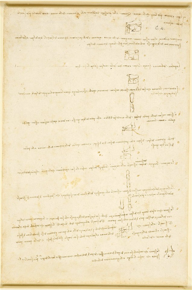 Leonardo da Vinci - RCIN 919133, Recto The proportions of the foot and hand