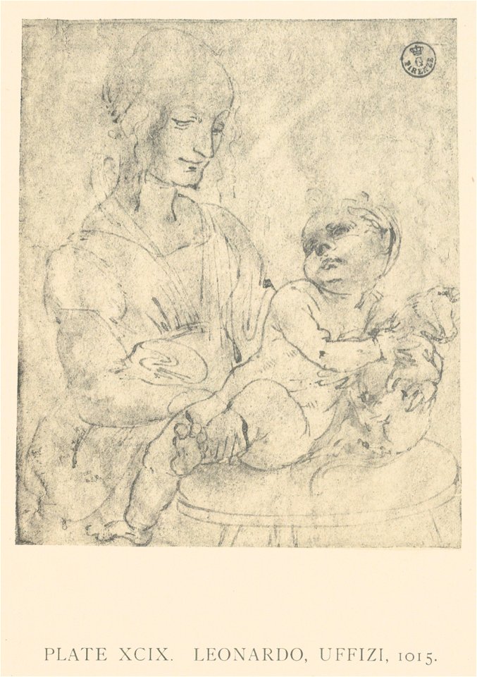 Leonardo da Vinci, Madonna col Bambino che carezza un gattino (Gallerie degli Uffizi)