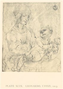 Leonardo da Vinci, Madonna col Bambino che carezza un gattino (Gallerie degli Uffizi)
