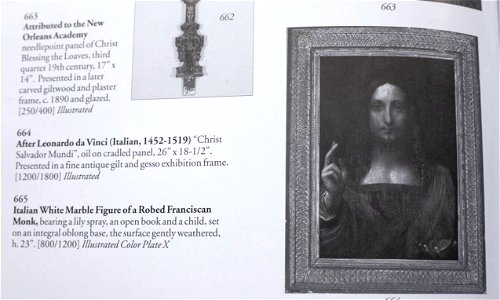Leonardo da Vinci, Salvator Mundi, 2005 auction catalogue