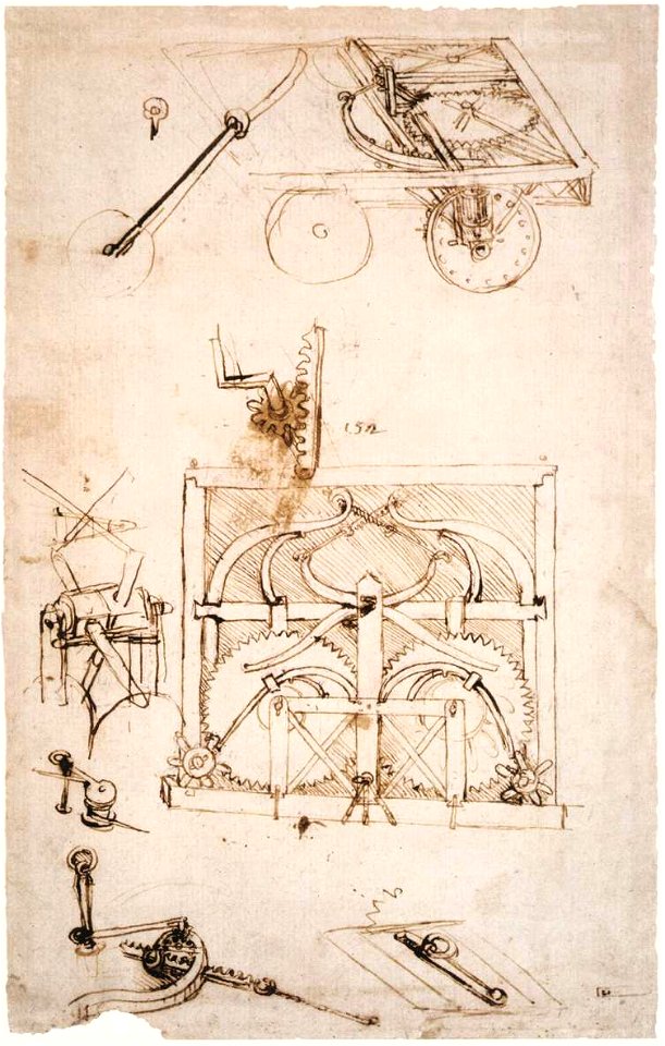 Leonardo da vinci, Automobile