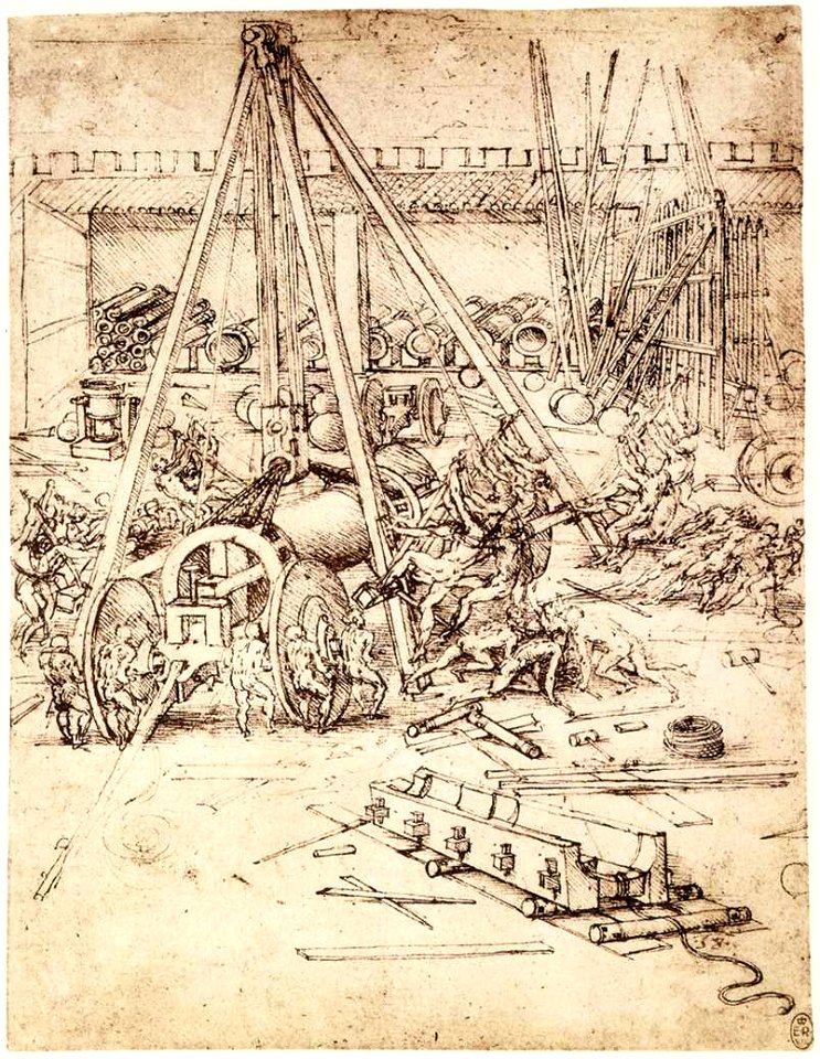 Leonardo da vinci, Cannon foundry