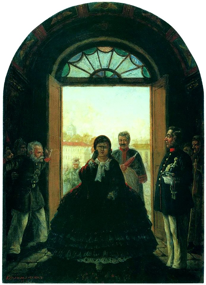 Leonid Solomatkin - Lady Entering the Church