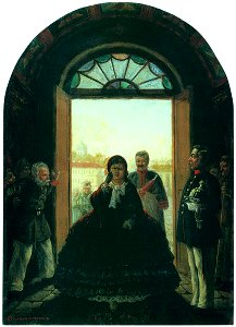 Leonid Solomatkin - Lady Entering the Church