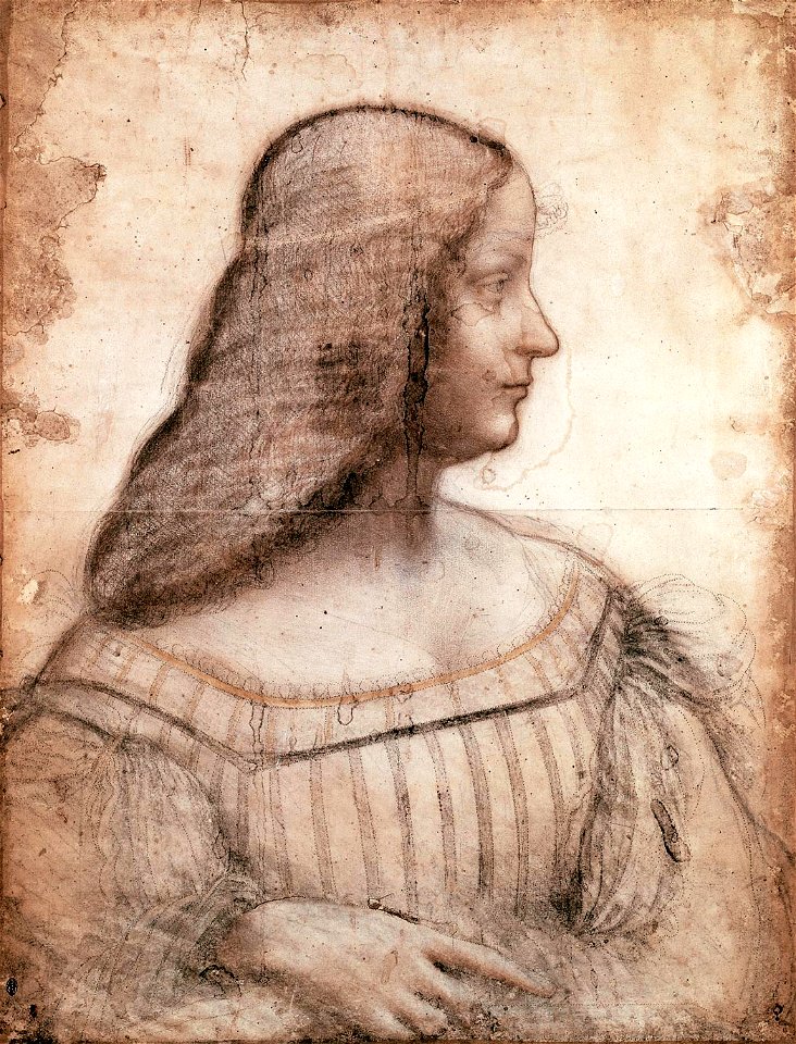 Leonardo da Vinci, Portrait of Isabella d'Este