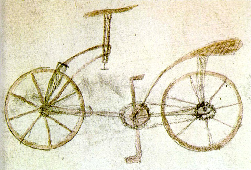 Leonardo Folio 133v Bicycle