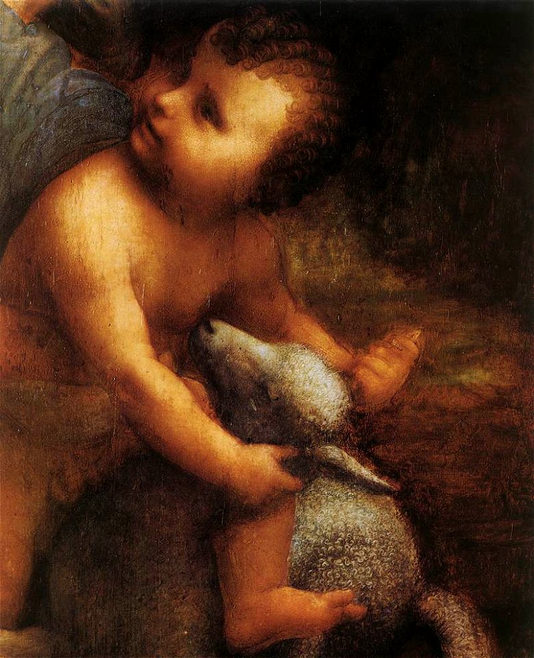 Leonardo da vinci, The Virgin and Child with Saint Anne 03