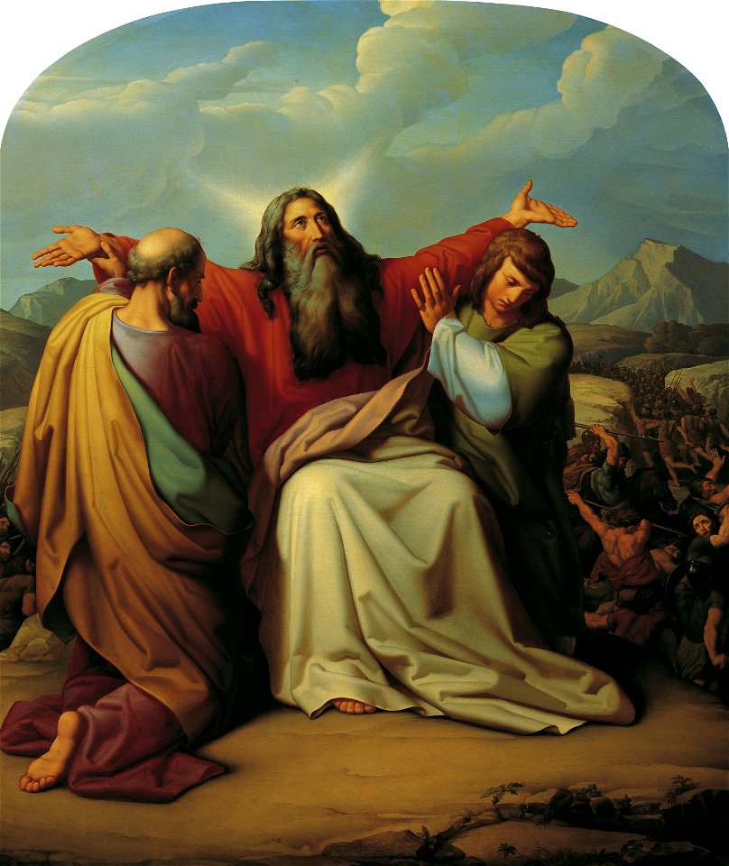 Leopold Kupelwieser - Moses, um den Sieg betend - 3255 - Kunsthistorisches Museum
