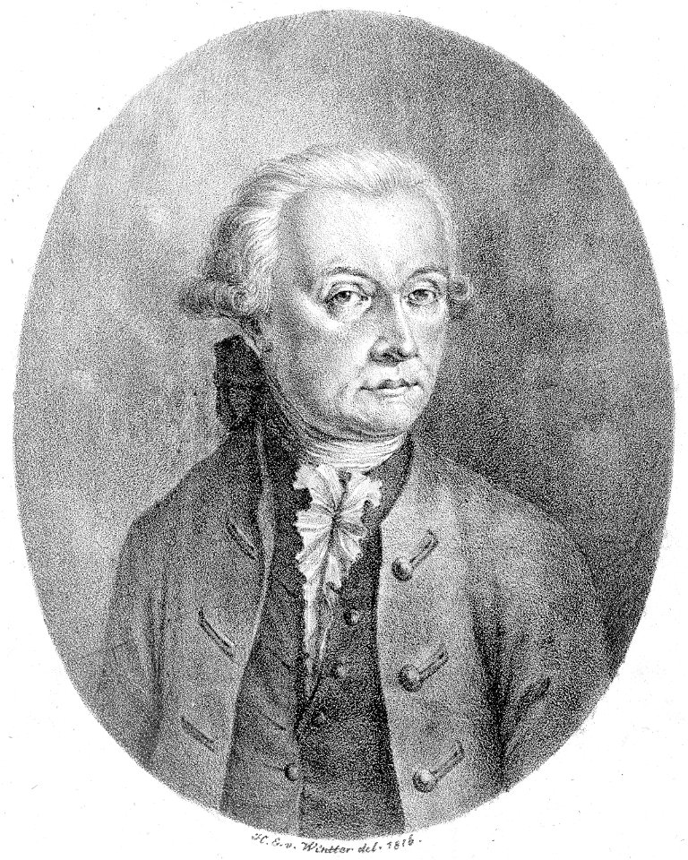 Leopold Mozart, Lithographie von Heinrich E Winter