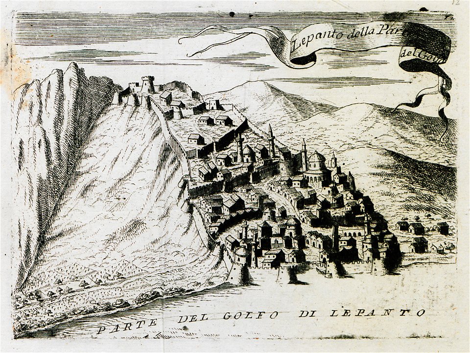 Lepanto della parte del Golfo - Coronelli Vincenzo - 1686