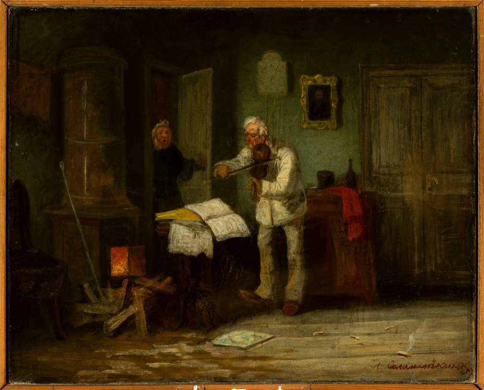 Leonid I. Sołomatkin - Fiddler - M.Ob.1516 - National Museum in Warsaw