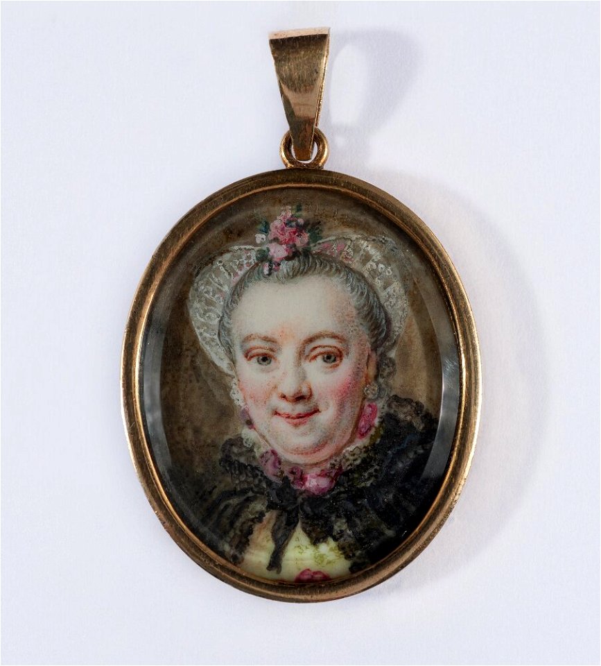Leonhard Örnbeck - Porträtt sannolikt föreställande grevinnan Ulrika Lovisa Tessin, född Sparre (1711-1768) - NMB 2757 - Nationalmuseum