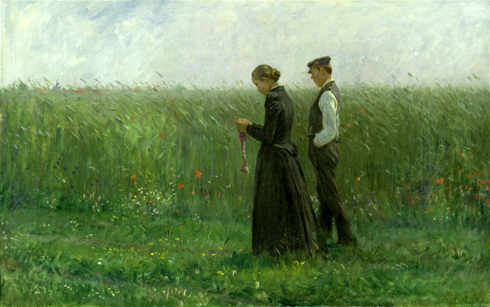 Leopold von Kalckreuth - Am Sonntagnachmittag (1893)
