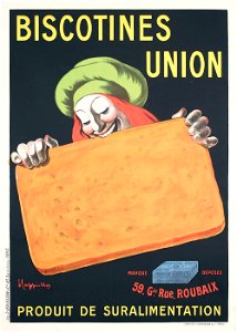 Leonetto Cappiello - Biscotines Union, c. 1906. Free illustration for personal and commercial use.