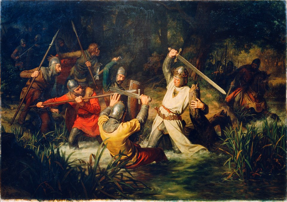 Leopold Löffler Edler von Radymno - Rudolf von Habsburg in Lebensgefahr - 3712 - Kunsthistorisches Museum