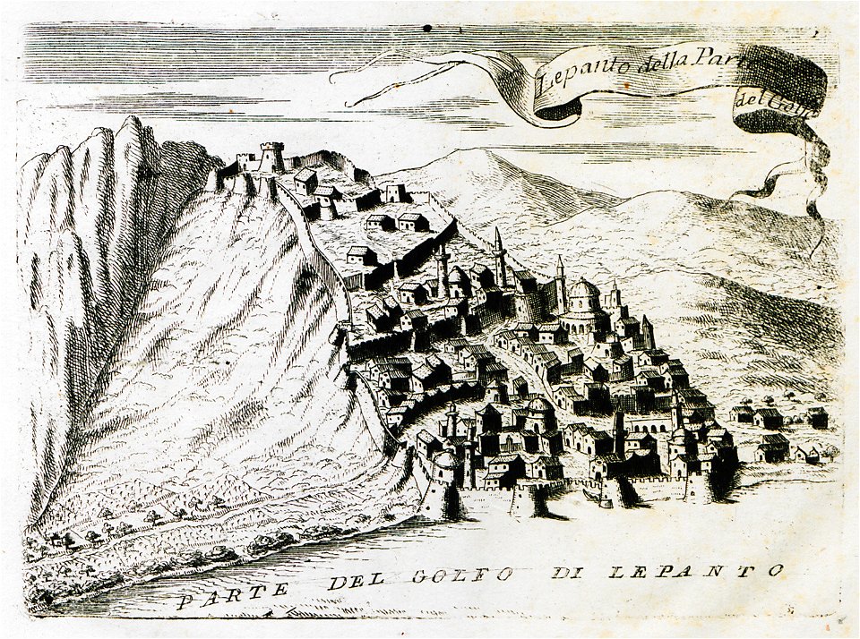 Lepanto della parte del Golfo - Coronelli Vincenzo Maria - 1708