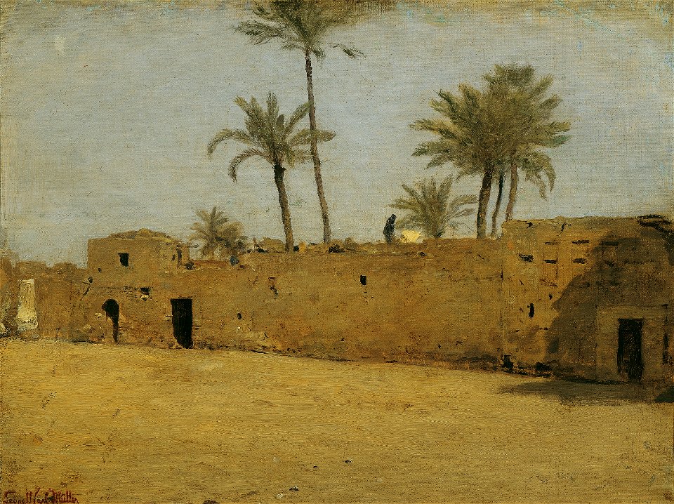 Leopold Carl Müller - Das Dorf Matarije - 3900 - Österreichische Galerie Belvedere