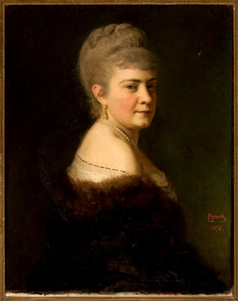 Leopold Horowitz - Portrait of Melania née Jastrzębska 1.v. Dunin 2.v. Rawicz - MP 2502 MNW - National Museum in Warsaw