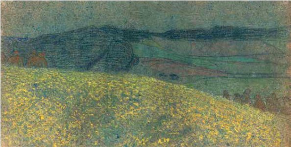Leopold Blauensteiner SOMMERWIESE MIT KORNMANDLN