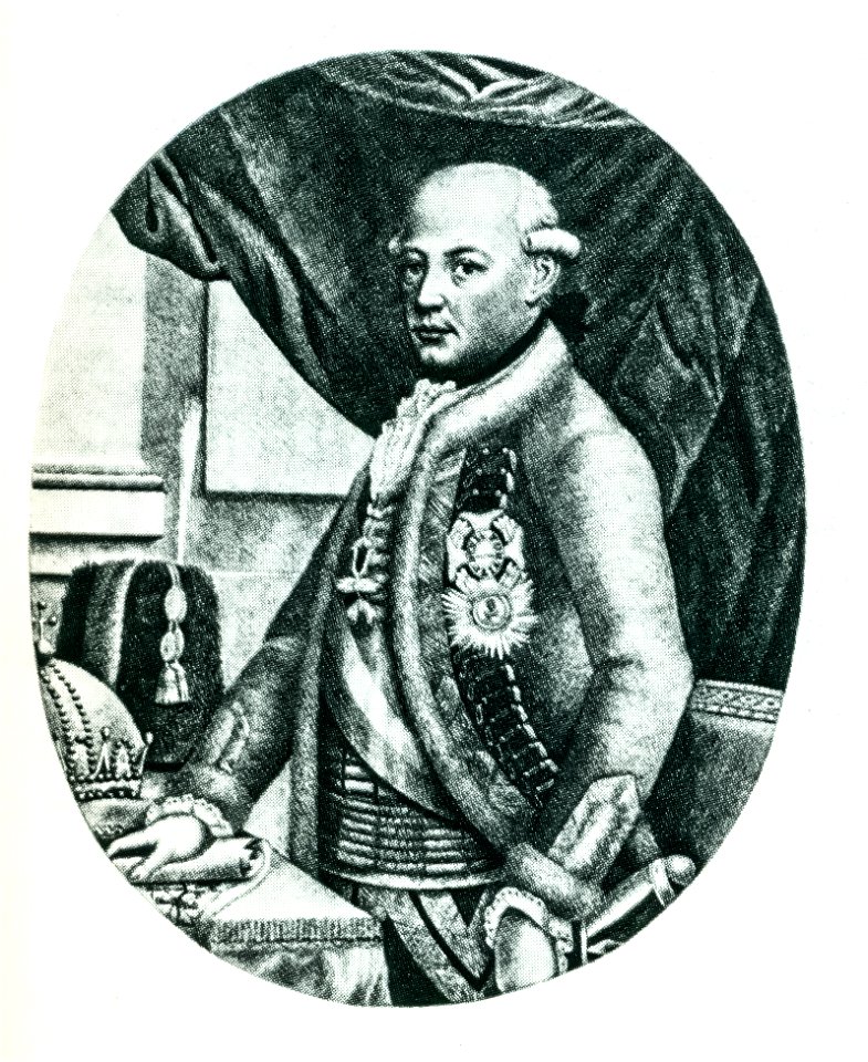 Leopold II with the Holy Crown of Hungary