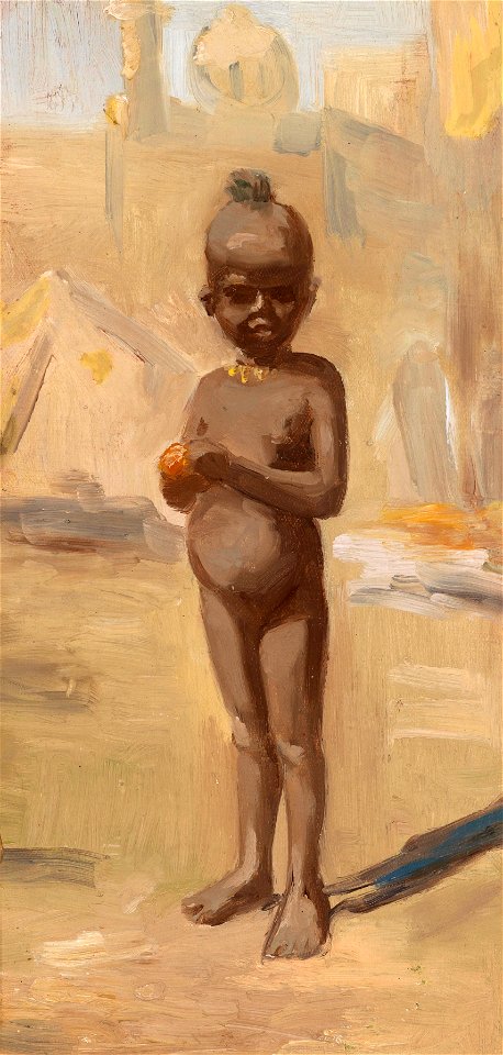 Leopold Carl Müller Mädchen mit Orange in Kairo c1878